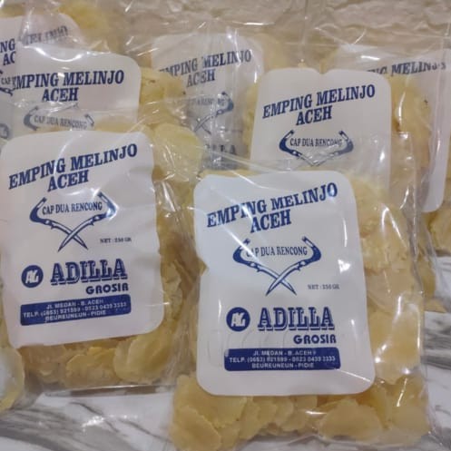 Emping melinjo asliAceh 250 gram Kualitas super grade A. asli aceh