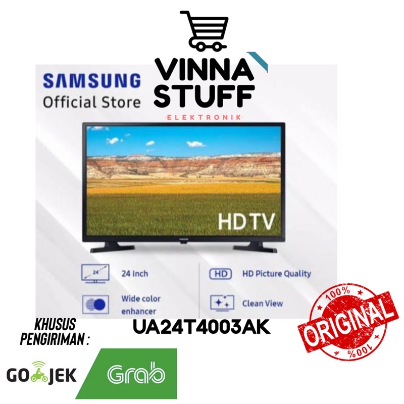 Televisi LED 24 Inch Samsung UA24T4003AK Digital TV DVB-T2