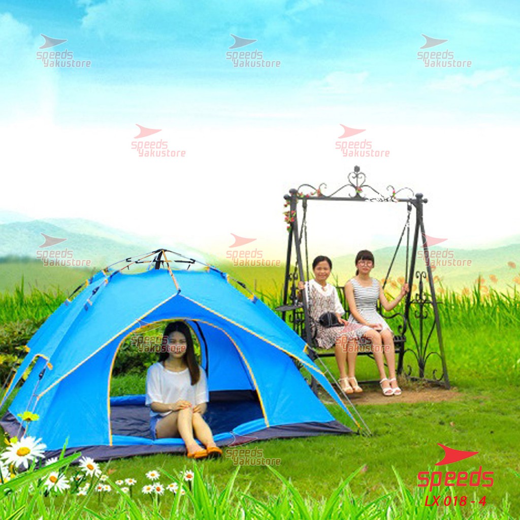 SPEEDS Tenda Camping Tenda Kemah Speeds 4 Orang Lipat Portable Import Original 018-4