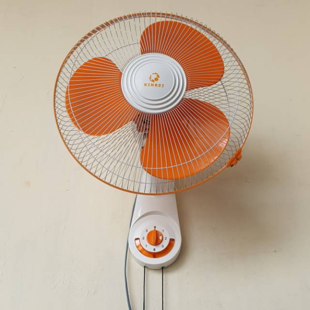 Kipas Angin Dinding 16 inch / Wall Fan Rinrei DRN201 (Lampu malam)