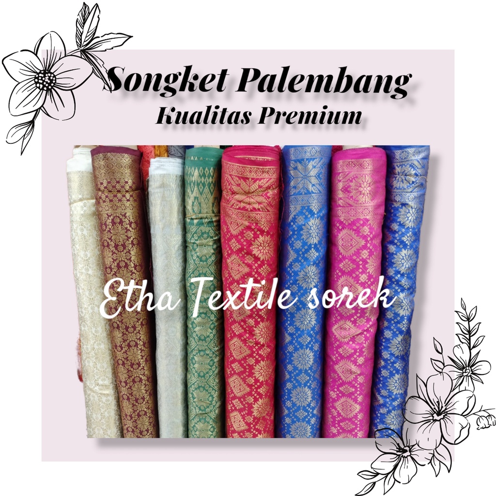 songket palembang, bahan songket, songket semi palembang, kain songket, songket palembang, songket m