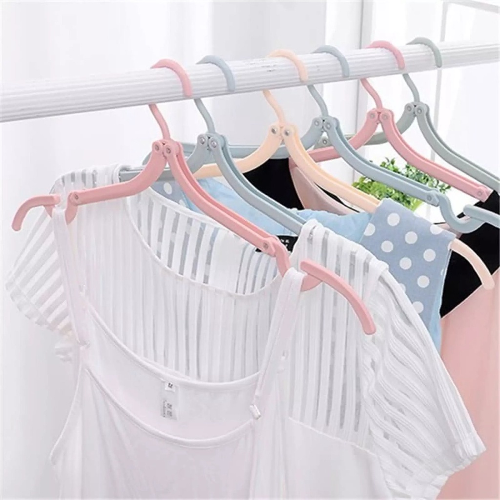 Gantungan Baju Lipat Portable Magic Hanger Multifungsi Hanger Baju Lipat Gantungan Baju Dinding Hangers