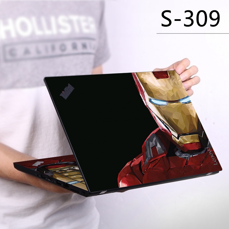 1pc Stiker Skin Vinyl 2 Sisi Untuk Laptop 11 / 12 / 13 / 14 / 15 / 17 Inch Universal