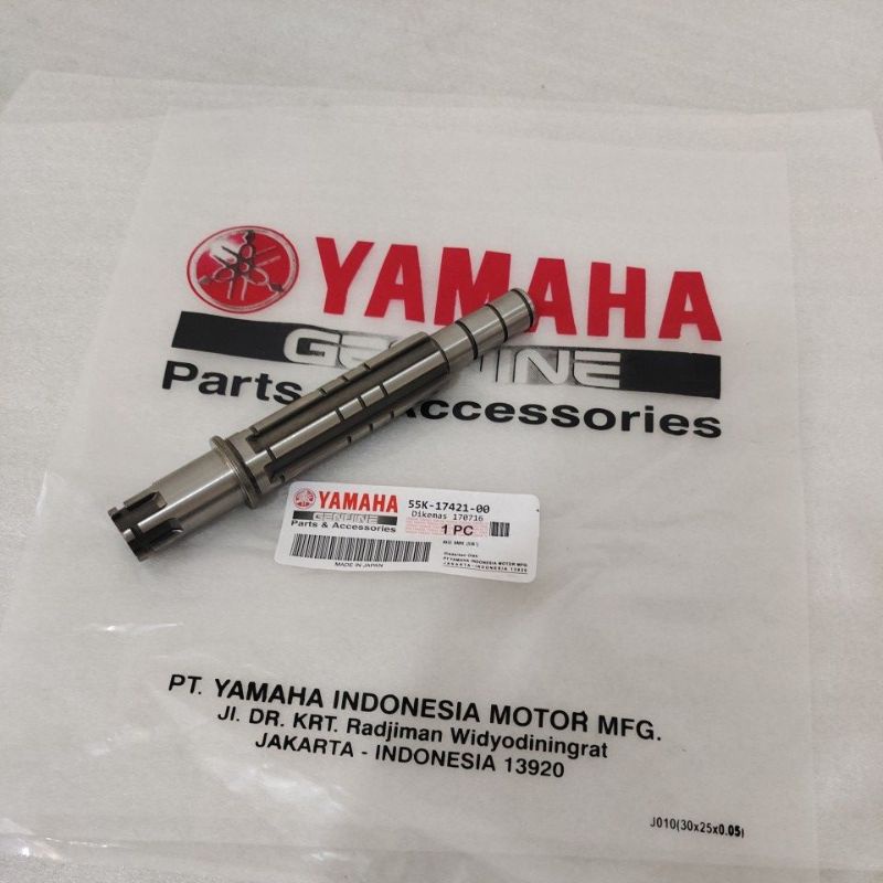 (COD) As Gear gir depan front Sprocket shaft Yamaha RXZ RZR ORIGINAL Asli