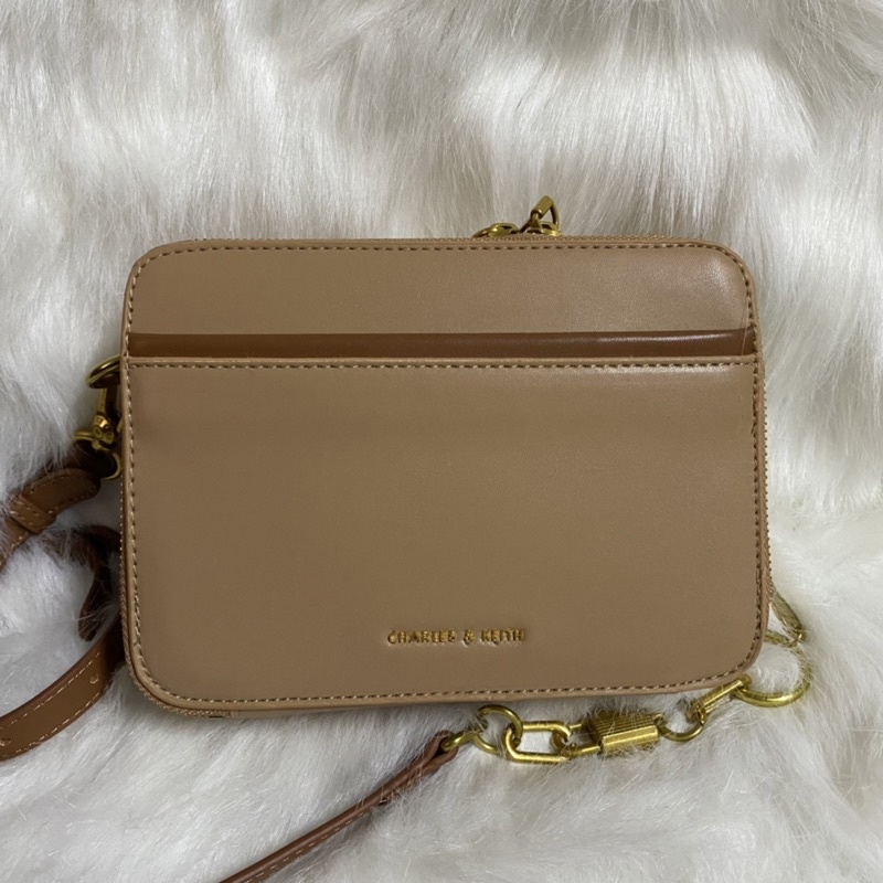 charles and keith beige bag | tas wanita impor ck cnk