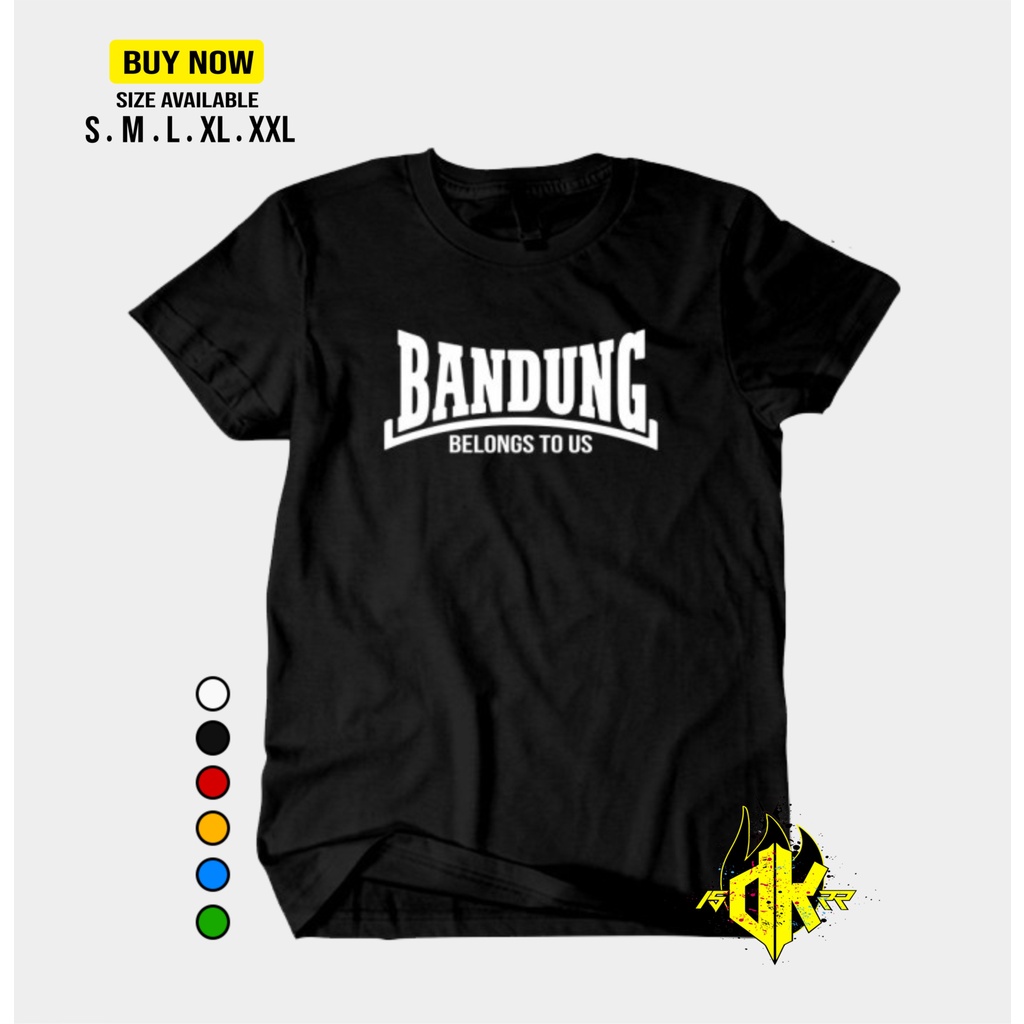 Kaos Baju  Pria  BANDUNG BELONGS TO US Bobotoh Persib katun Combed 30s