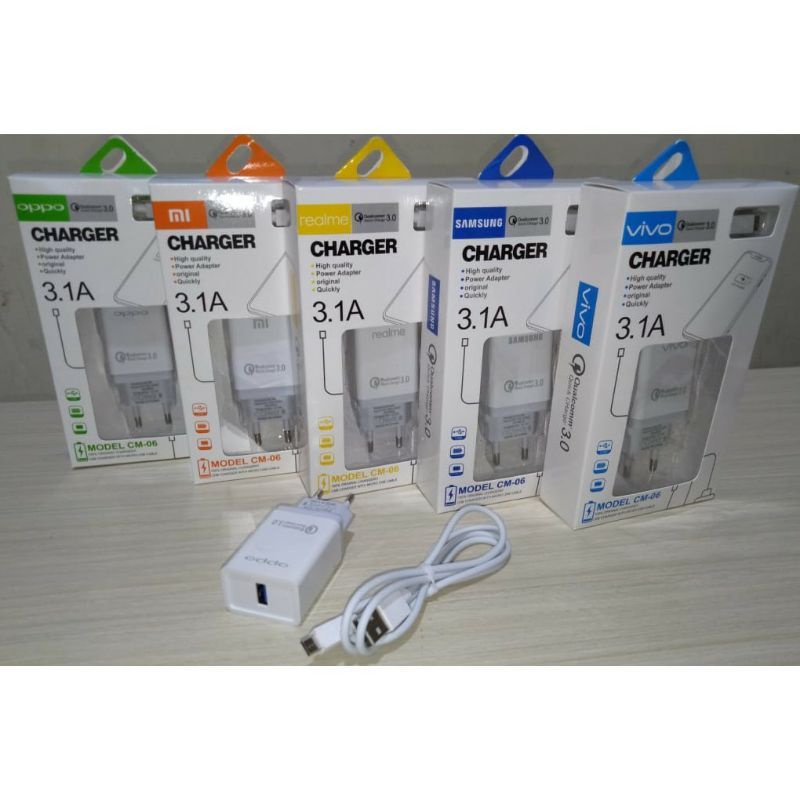 TREVEL CHARGER CASAN model Cm 06 3.1 MAH  micro USB original