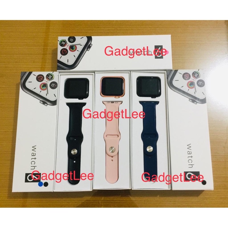 GadgetLee Jam Tangan SmartWatch 6 Bluetooth Call Sport Tracker Android IOS Bluetooth