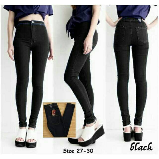 fashionshop119 Celana Jeans HW / Celana Jeans / Celana Panjang Wanita / Celana Polos (fs)