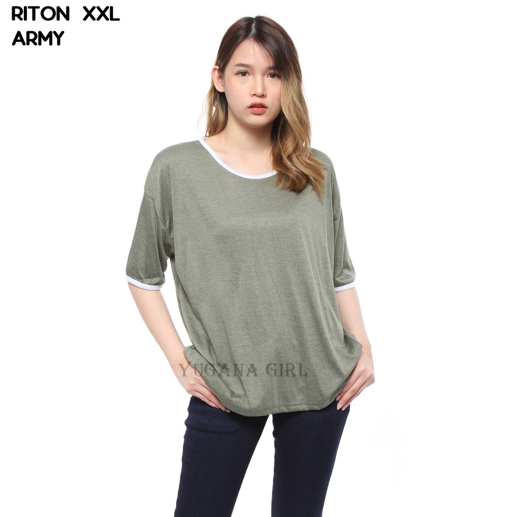 BL 1 RITON Baju  Blouse Atasan  XXL  Jumbo Murah Wanita  