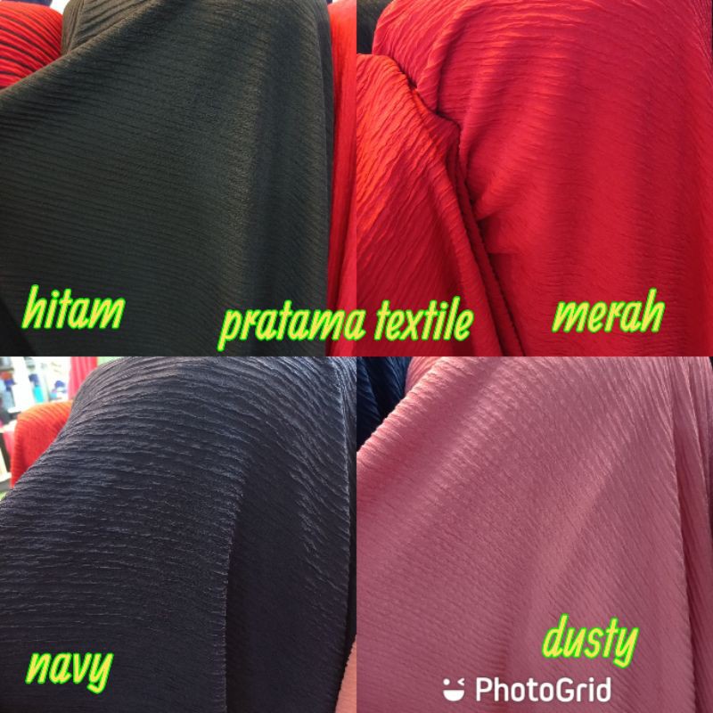 TERBARU kain plisket babat/kain bahan kaos motif babat_untuk gamis,rok,dll