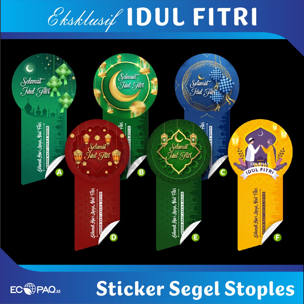 

Stiker Label | Sticker Toples | Stiker Lebaran Idul Fitri | Hampers - (50 pcs)