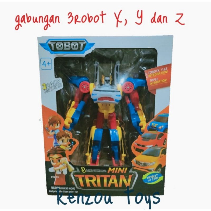 Mainan Robot Tritan Gabungan 3Robot XY Z