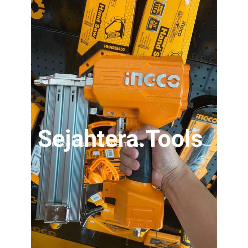 Jual Mesin Paku Tembak Angin St Beton Air Concrete Nailer Gun St Ingco Acn Shopee