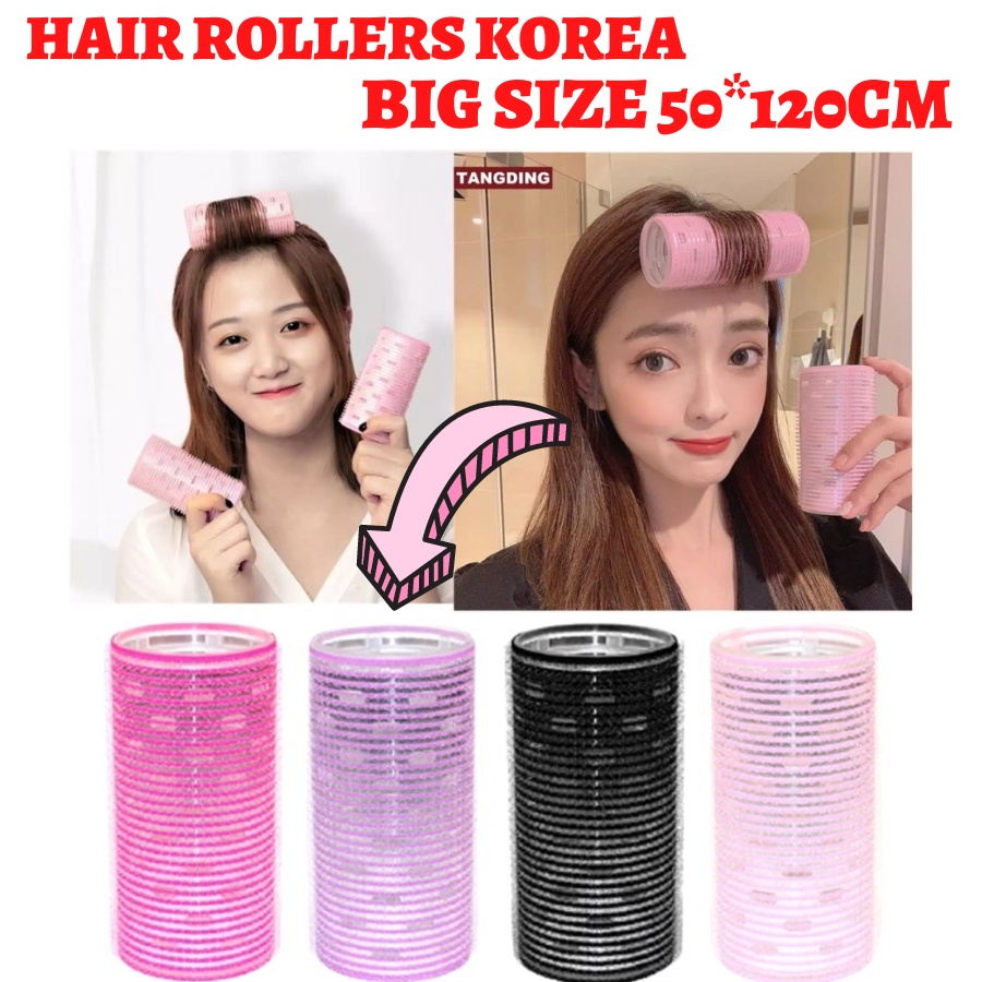 Roll Rambut Besar Ala Korea Gulungan Rambut Satuan Hair Rollers Roll Rambut Magic Curler Pengeriting Styling Rol Keriting Ikal Curly Rambut Murah F554