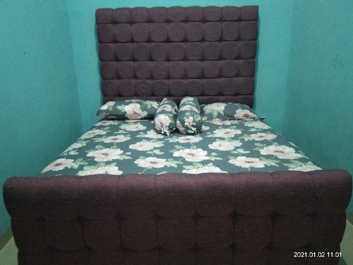 Set Sprei Katun Lokal Motif Terbaru Katun Esra Hanna Pink