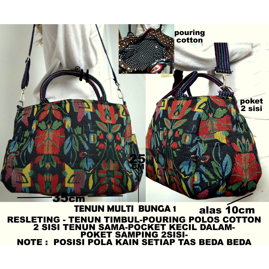 TAS TENUN/tas bordiran import/tas thailand/tas slempang/tas etnik/clutch/tas pingang/dompet/tote bag