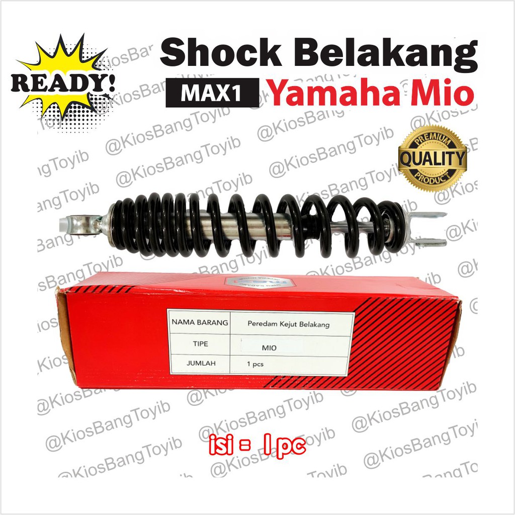 Shockbreaker Shock Belakang Yamaha Mio J M3 Soul GT Hitam【MAX1】