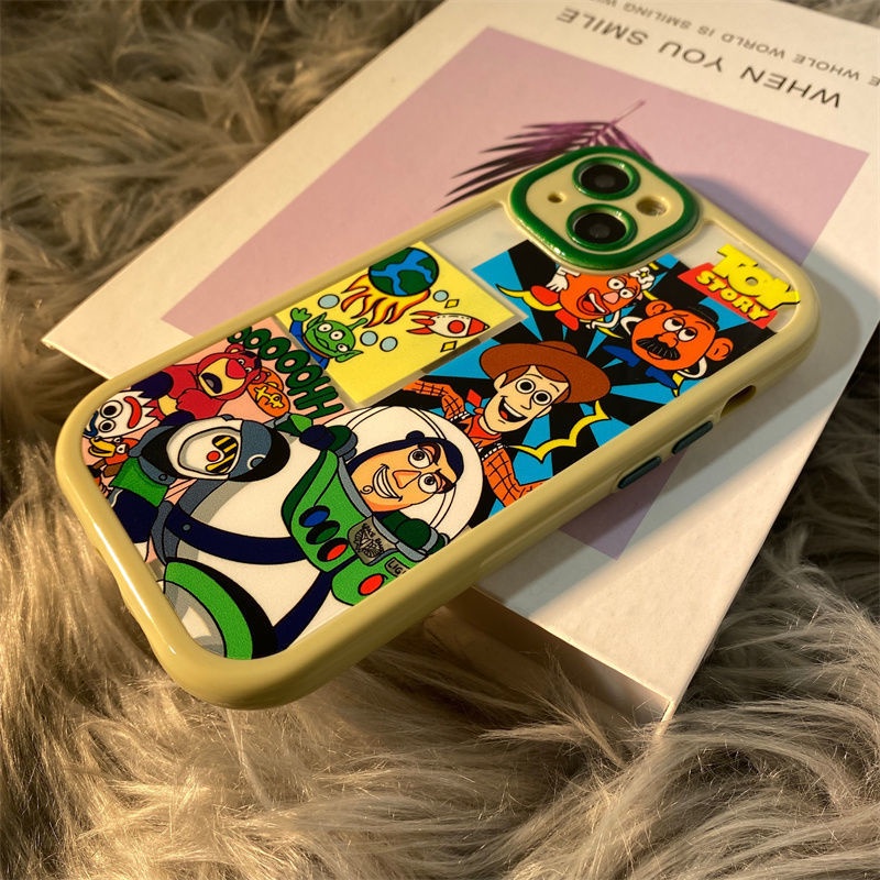 IPHONE Casing Ponsel Graffiti Buzz Lightyear Trendi Untuk Iphone12 13 11 Pro Max X Xs Max Xr Trfgd