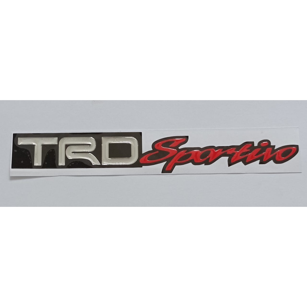 Stiker Timbul/Coating/Emblem/Embos/3D TRD Sportivo