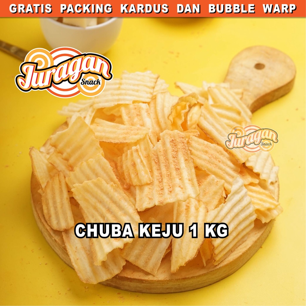 KERIPIK SINGKONG CHUBA KEJU 1 KG snack kiloan makanan ringan jajanan cemilan camilan pedas asin gurih murah