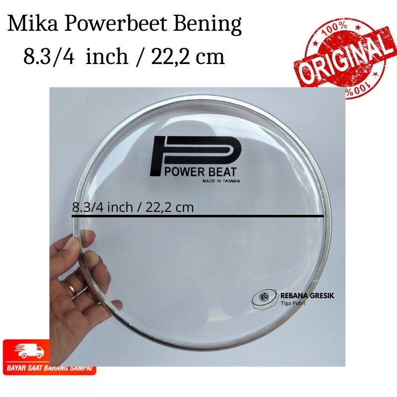 Mika powerbeet ukuran 8.3/4 mika darbuka almunium cor