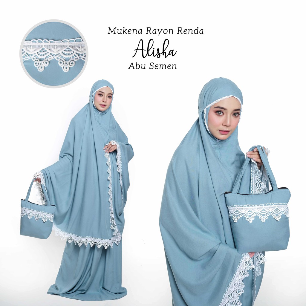 MUKENA BALI TASIK - MUKENA DEWASA POLOS ALISHA