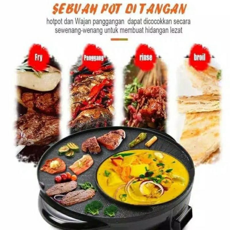 panci bbq elektrik 2 in 1