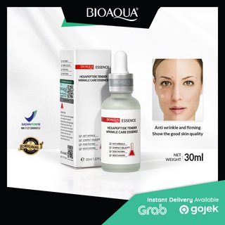 [ORI] Bioaqua Hexapeptide Tender Wrinkle Care Essence 30ml Menjaga Keseimbangan Kelembaban Kulit &amp; Meningkatkan Kekasaran Kulit Wajah