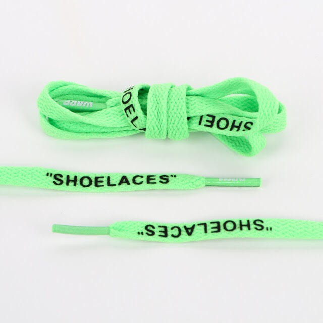 WARP LACES - Green Flat Laces 90cm