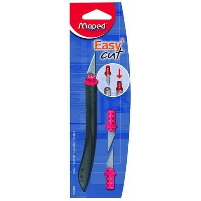 

Maped Easy Cut Scalpel For Crafting / Art Knife / Paper Cutter / Cuter DIY / Pisau Craft / Maped