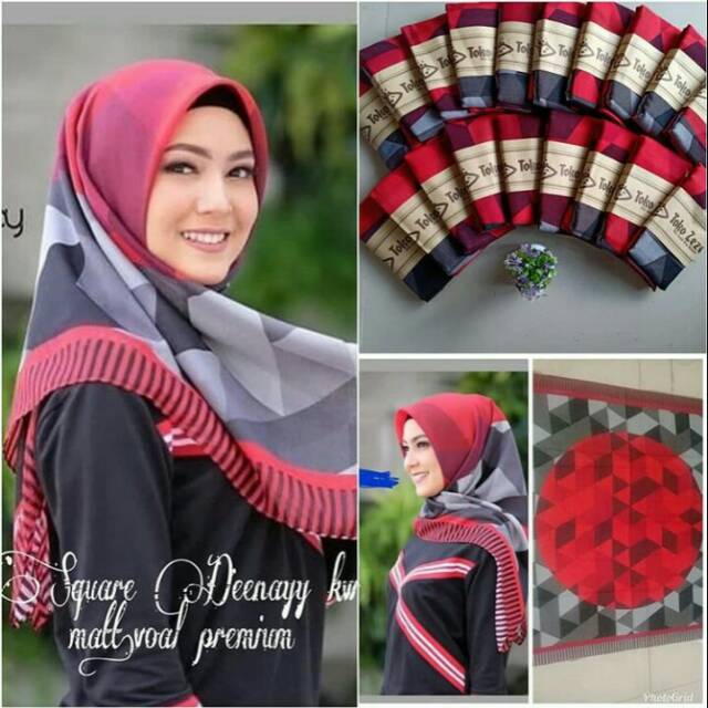 SQUARE DEENAY KW / HIJAB TERBARU / HIJAB TERLARIS / HIJAB GROSIR MURAH / HIJAB SYARI / JILBAB SYARI