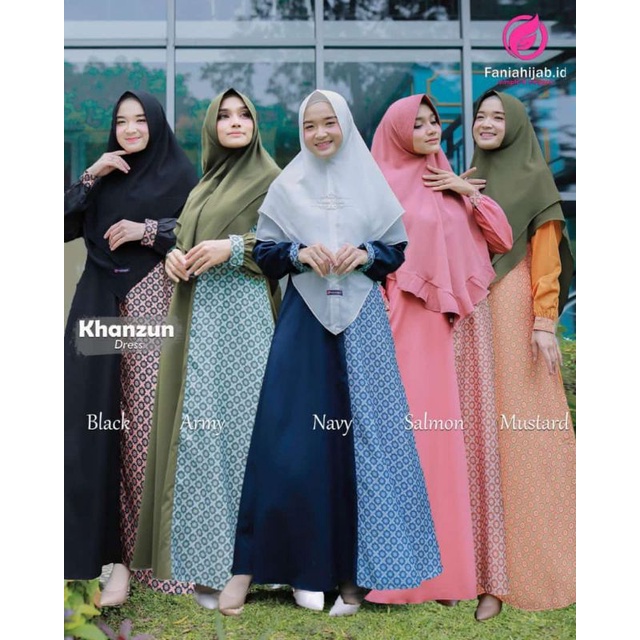 Ready 18 Juni 2022 Khanzatun By Faniahijab.id / gamis Khanzun Fania Hijab / gamis Fania Hijab Terbar