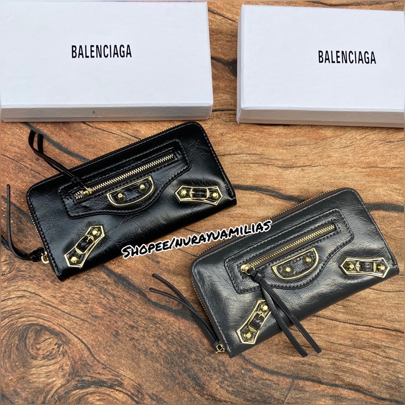 Dompet wanita Balenciaga Edge free box premium Quality Wallet branded dompet panjang wanita