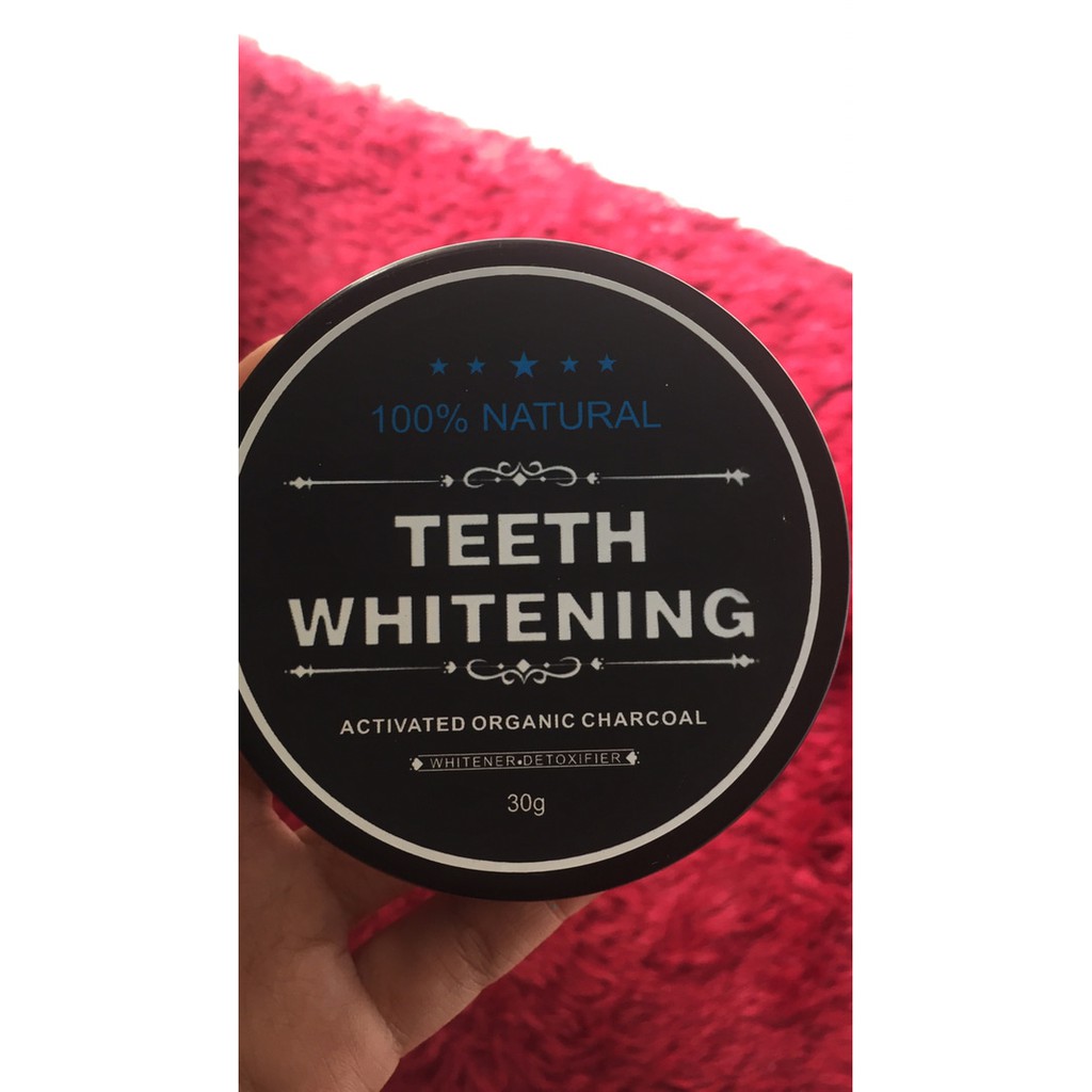 SYB Charcoal Teeth Whitening Powder Activated / Bubuk Arang Pemutih Gigi Alami  50gr