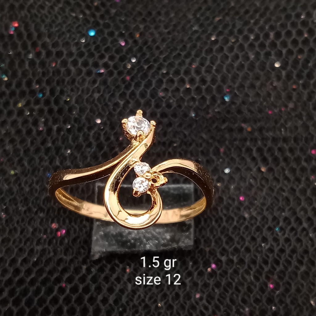 Cincin Emas 17K - 1.5 gr Kadar 750 - 21