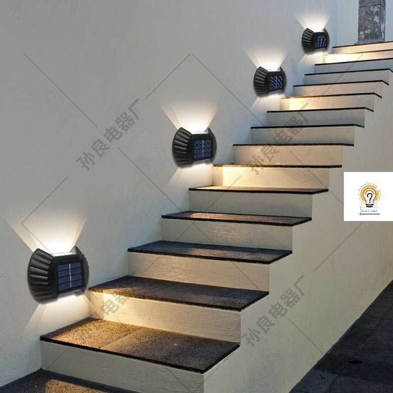 Lampu Dinding Tenaga Surya Minimalis Waterproof Lampu solar Outdoor