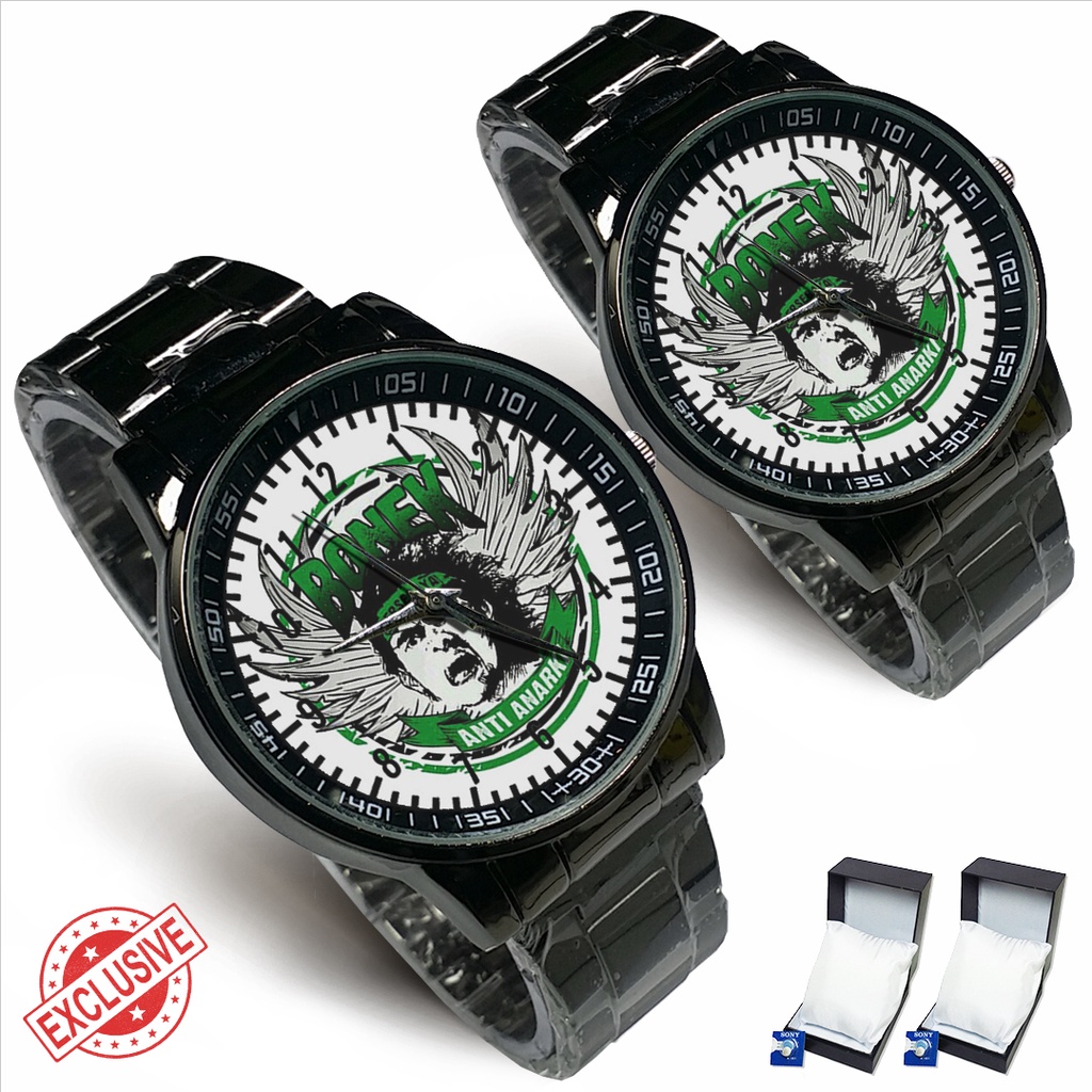 Jam Tangan Rantai Couple BONEK ANTI ANARKI (Awesome)