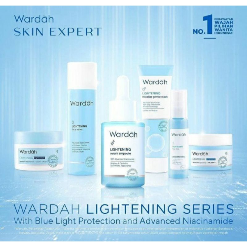 Wardah Lightening 1 Paket isi 6