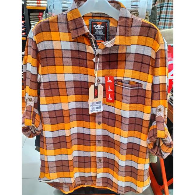 Kemeja Flanel pria CARDINAL CASUAL