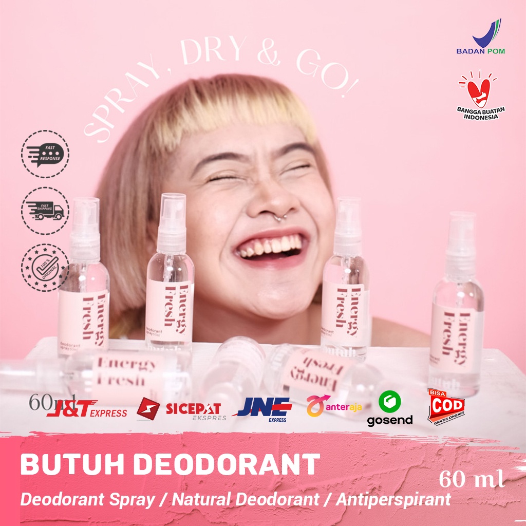 Jual Butuh Deodorant / Deodorant Spray / Natural Deodorant / Antiperspirant Shopee Indonesia