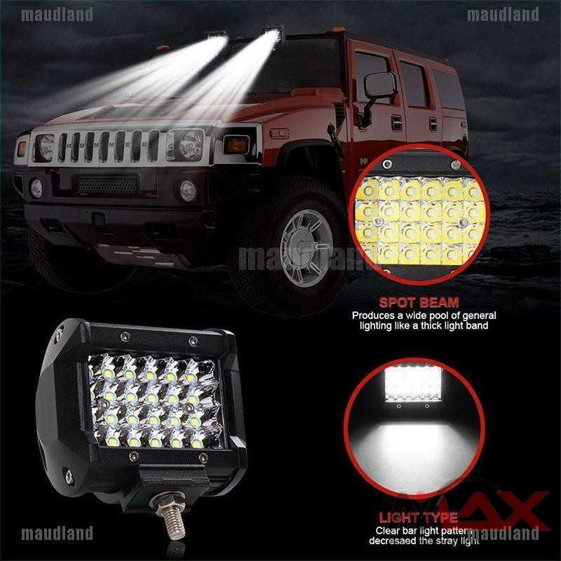 Jexito Lampu Kabut Mobil Motor LED Spot Light Fog Mobil Truck Jeep 4 Inch 72W - JT072 Warna Hitam