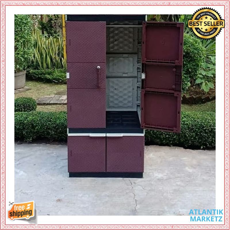 Lemari Plastik Laci Lemari Pakaian Lemari Gantung BATIK AKAKO