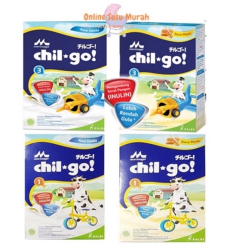 Chil Go Powder Morinaga Susu Pertumbuhan Anak Chilgo bubuk 1+ 3+ 700 gr