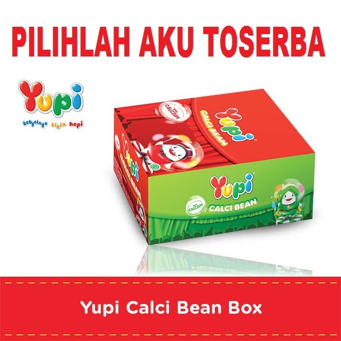 YUPI CALCI BEAN isi 12 PCS - ( HARGA PER BOX )