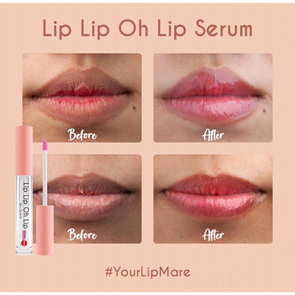 Pipiqiu Lip Lip Oh Lip Serum 3.5ml (PLS) Melembabkan Bibir