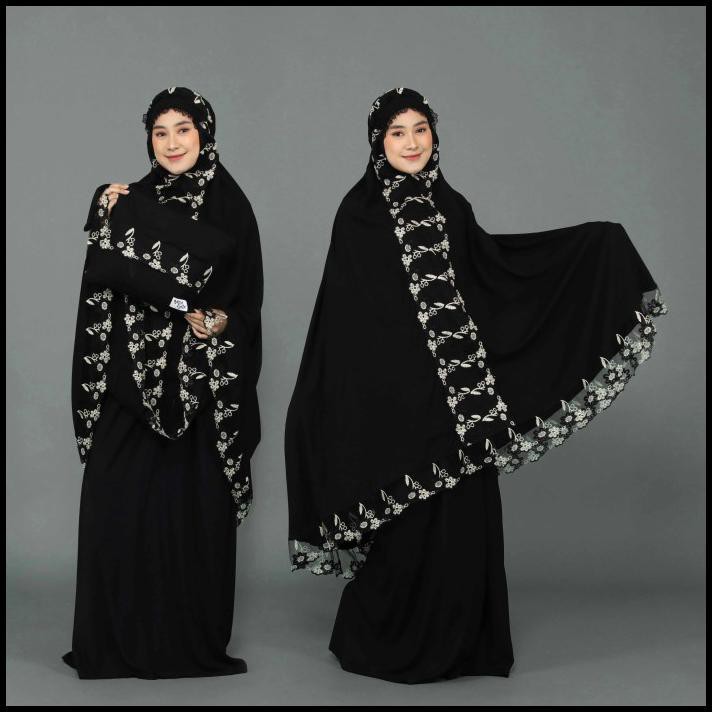 Mukena Racun Cinta Minish Warna Hitam