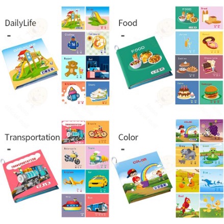 Buku Kain | Softbook | Buku Mainan Bayi | Buku Bantal Bayi | Mainan Edukasi Anak