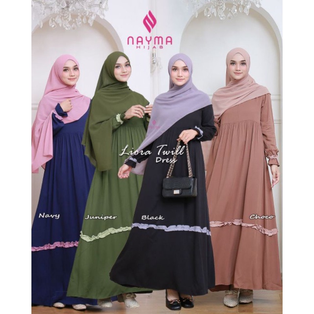 GAMIS LIORA BY NAYMA HIJAB BAHAN RAYON TWILL BUSUI FRIENDLY