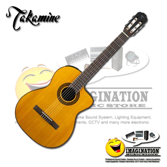Takamine GC3CE, Nylon String Acoustic-Electric Guitar - Natural